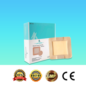 Bordered Silicone Foam Dressing for Wound Care 4" x 4"