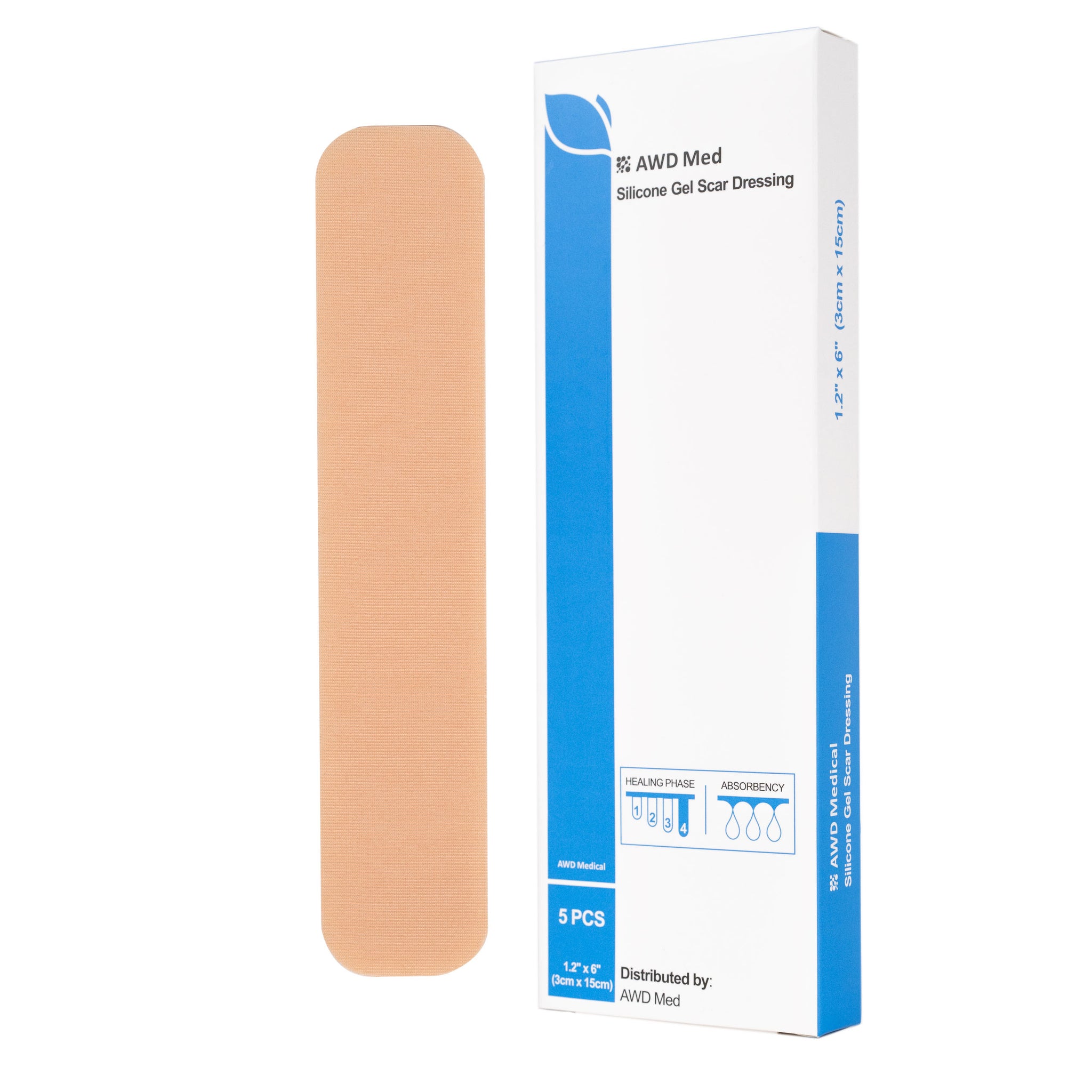 AWD Silicone Scar Tape for Surgical Scars - Medical Grade Silicone Scar  Sheets for C Section, Tummy Tuck Tape, Keloid Treatment - Silicone Skin  Patches After Surgery Must Haves (1.6 x 60
